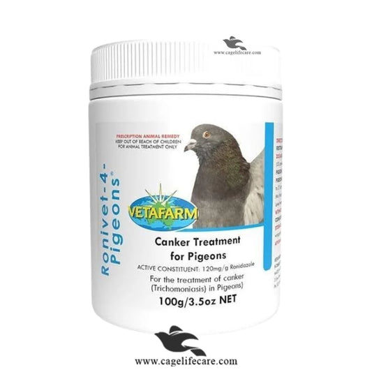 Ronivet 4 Pigeons – Effective Canker Treatment for Pigeons 100g Box and Loose Packing