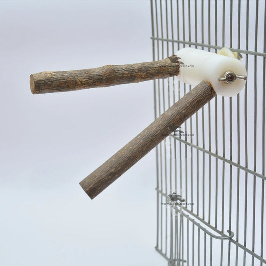 Rotating Wing Nut Perches – Natural Tree Branches For Birds rotate as your wish