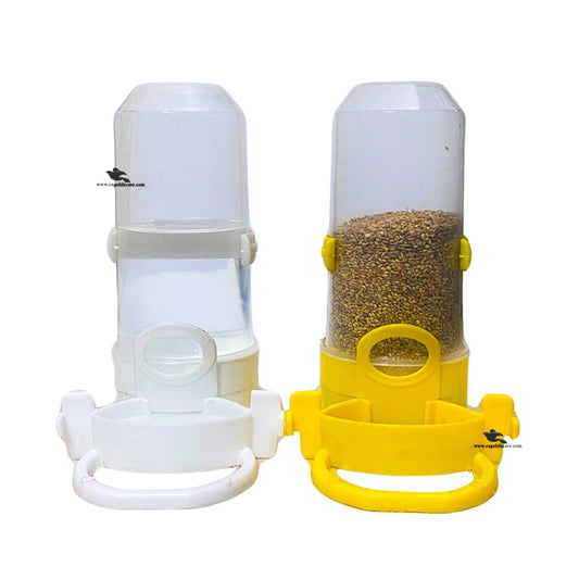Silo Shutter Door Feeder & Drinker - 350ml for Birds