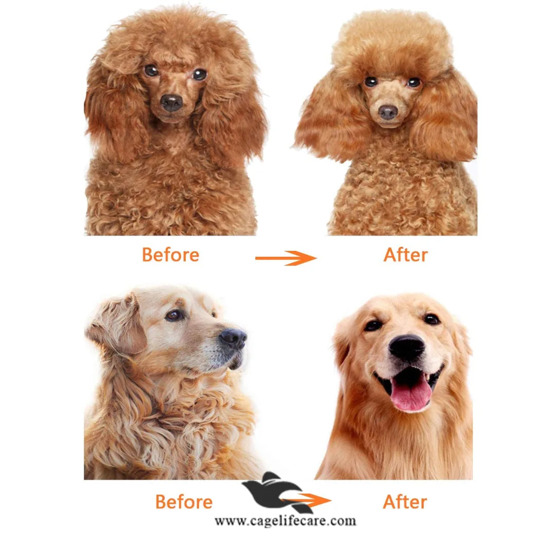 Single-sided comb for detangling and mat removal