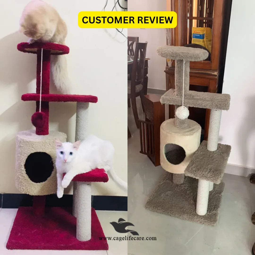 Single Round House Cat Scratcher Post – 107CM