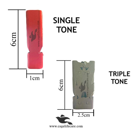 Single & Triple Tone Training Whistle - For Pigeons, Birds & Pets