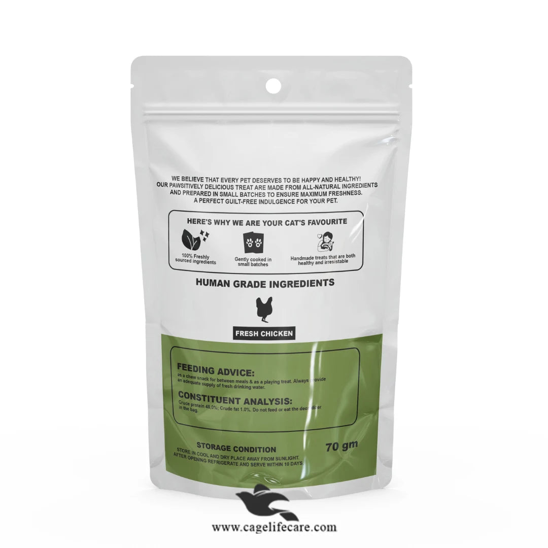 Soft Chicken Bites Jerky Cat Treat – 70g