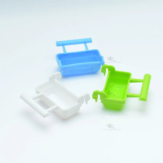 Soft Food Pot With Perch For Small Birds