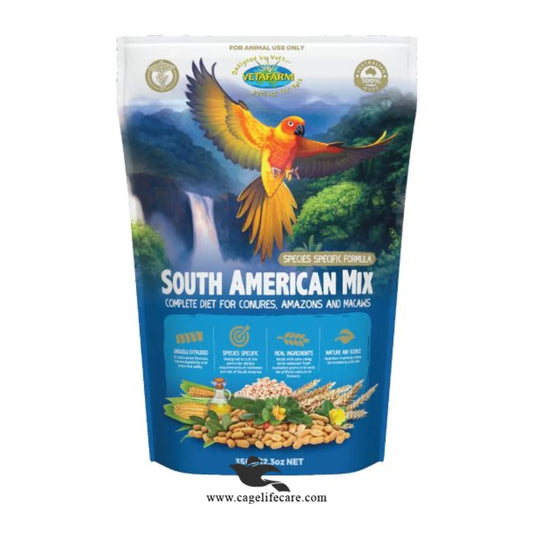 South American Mix Vetafarm Parrot Pellets
