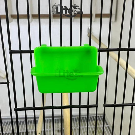 Square Hanging Egg Food & Grit Pots for Small Birds