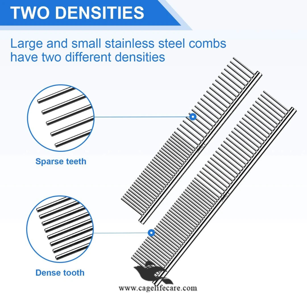 Steel Comb for Cats & Dogs – High-Quality Stainless Steel Pet Grooming Comb