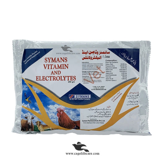 Symans Vitamin & Electrolytes – For Health & Productivity in Animals