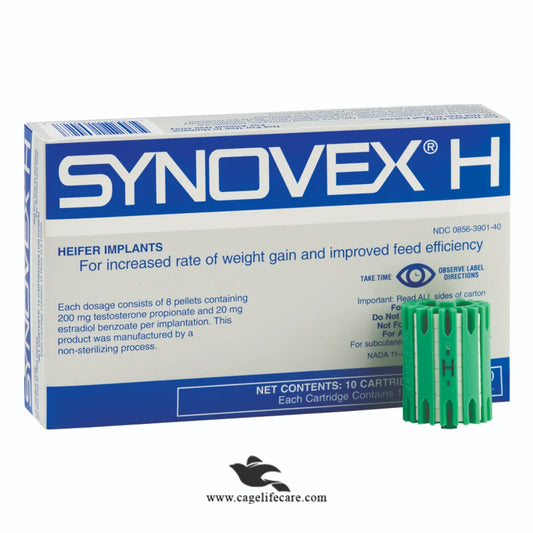 Synovex H hormone implant for cattle