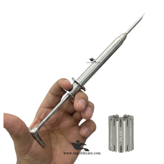 Synovex injector stainless steel implanting injector