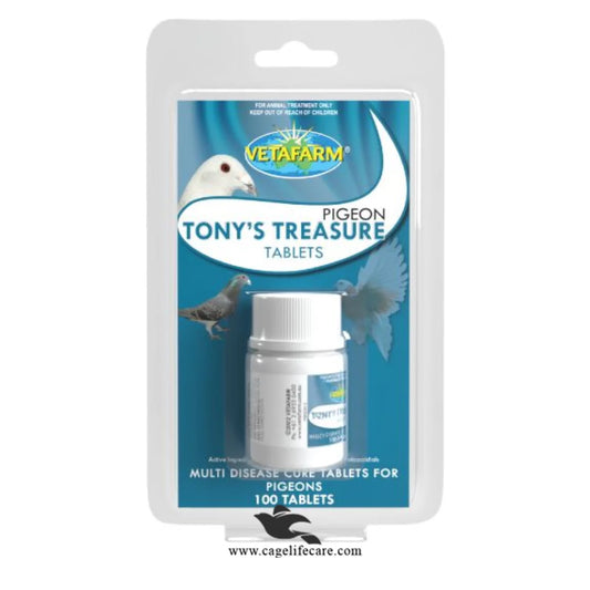 Tony’s Treasure Tablets – Broad-Spectrum Treatment for Pigeons