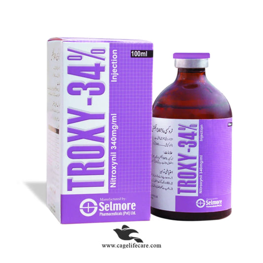 Troxy-34% Injection – Fascioliasis & Worm Control for Cattle, Goat & Sheep