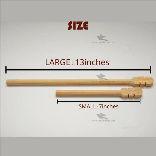 Twist Wooden Perch – Natural Foot-Friendly for Birds Stick 7inches small and 13inches large