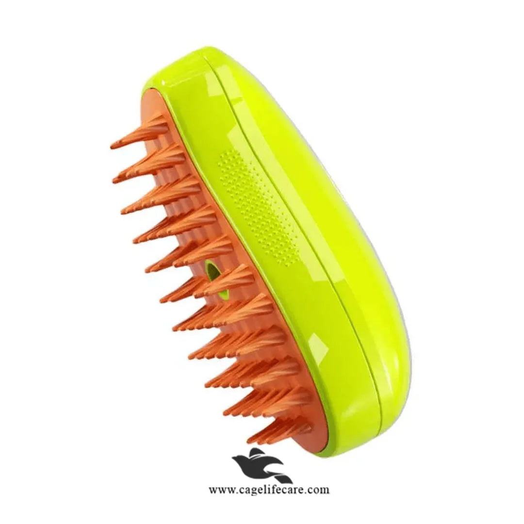 USB Rechargeable Steam Brush for Pets – Cat & Dog Bath Massage Comb