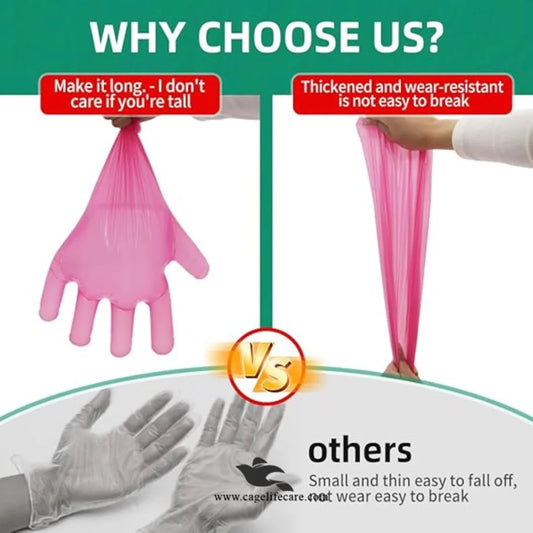 Extra Long Arm Vet Gloves for Cows, Goats, and Livestock