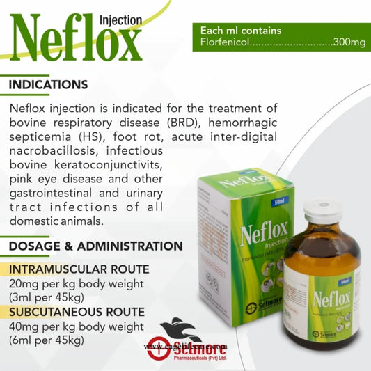 Veterinary antibiotic for respiratory and foot infections in livestock