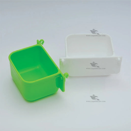 Water And Seed Pot with ML Marking For All Cage Birds