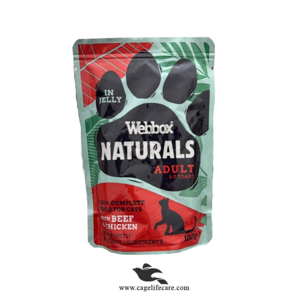 Webbox Naturals Wet Cat Food Pouches – 100g Gravy & Jelly Recipes