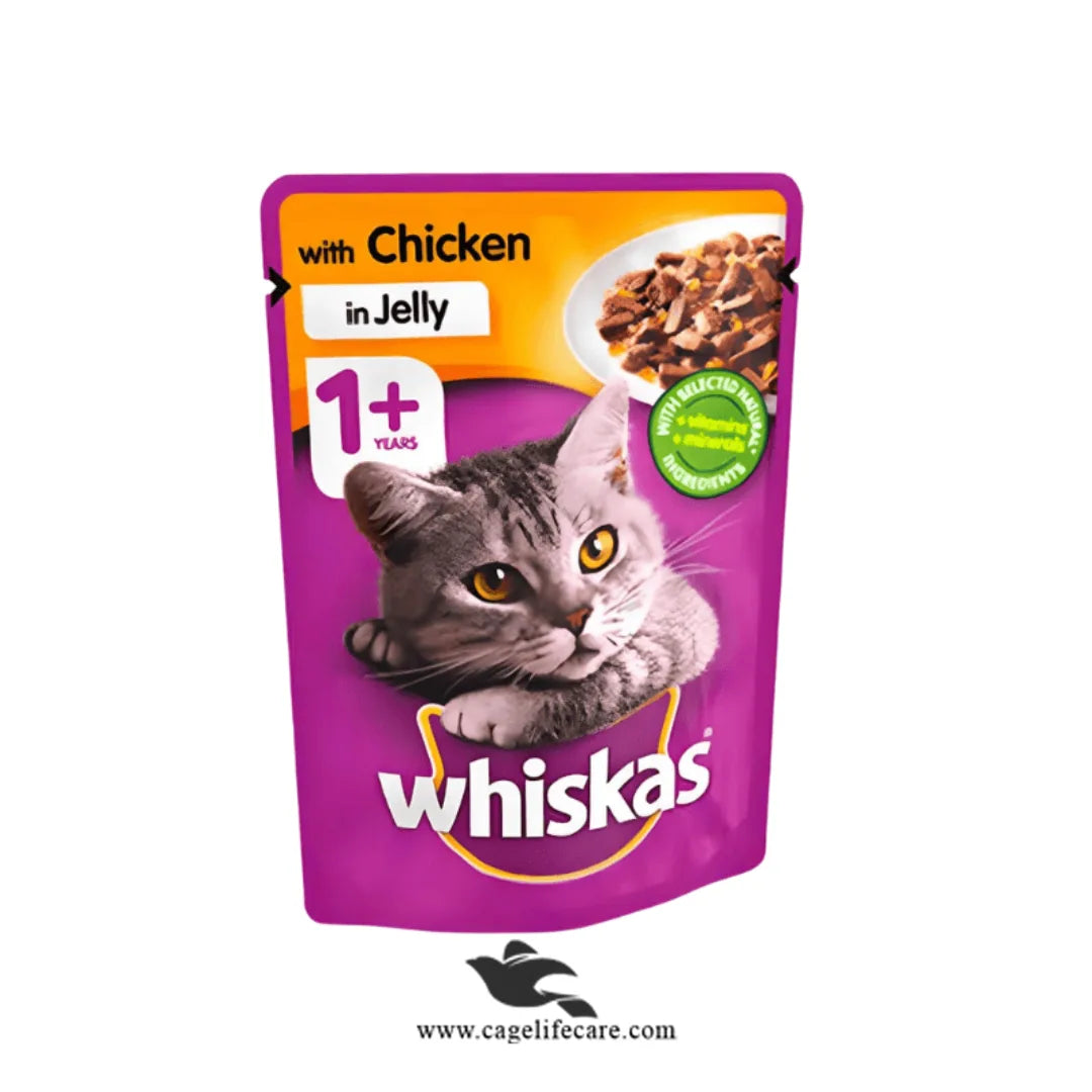 Whiskas Jelly Cat Food – 1+ Adult Cats | 85g Pouch