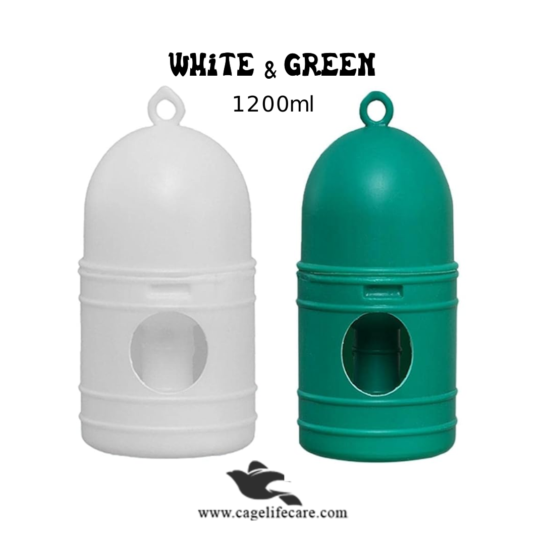 1200ml Plastic Pigeon Bird Water Drinker with Top Handle