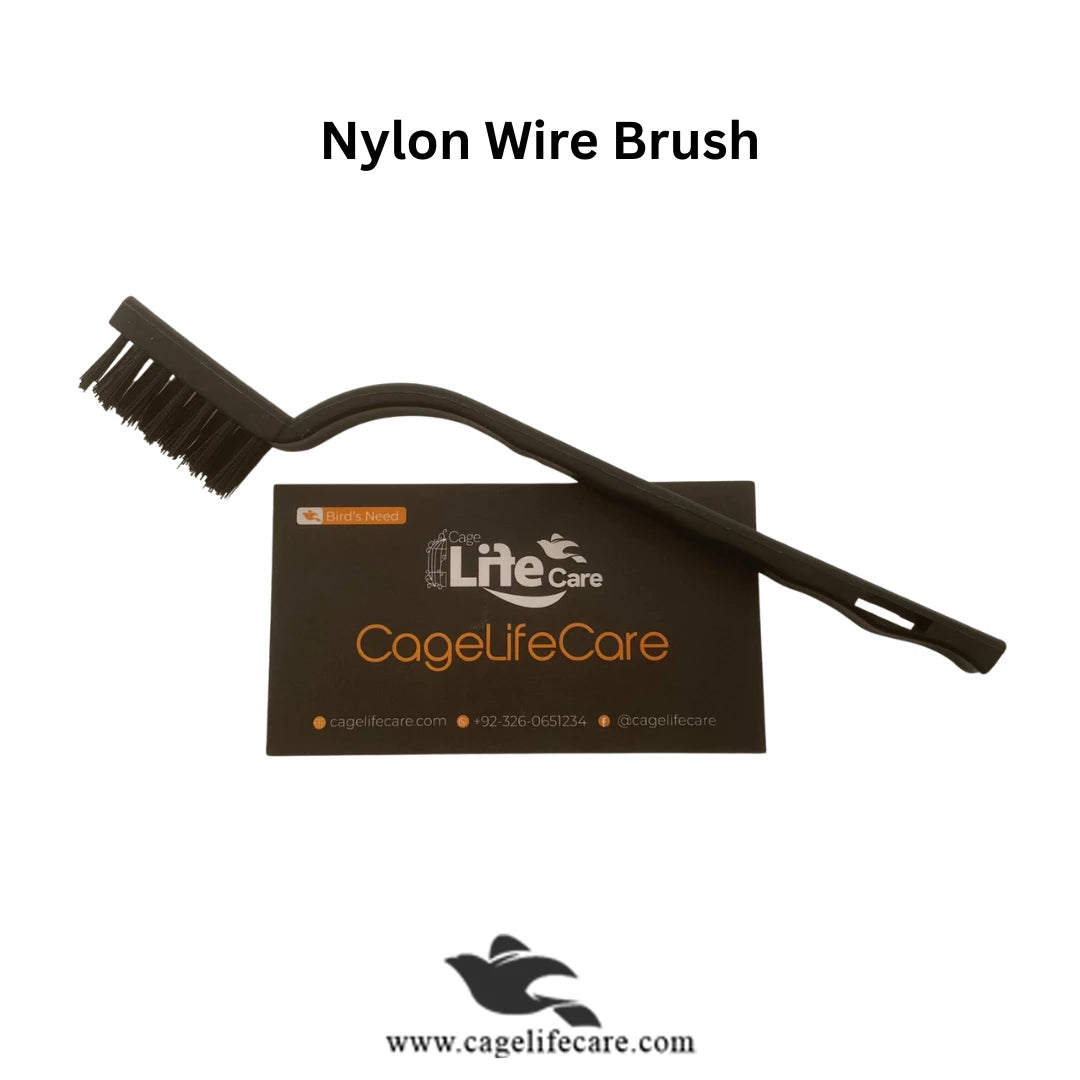 Wire Brush Set – For Cleaning Cages & Tough Spots Plastic Hair Brush