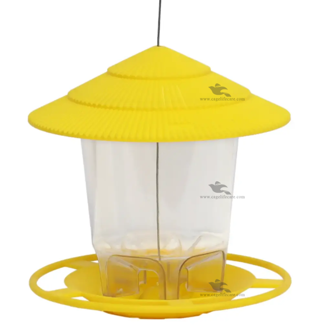 Bird Hanging Feeder – Squirrel-Proof Outdoor Feeder yellow