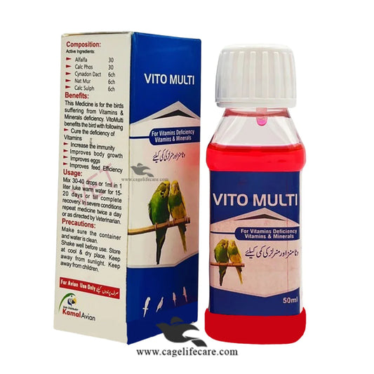 Vito Multi – Essential Vitamins & Minerals for Birds English Guide