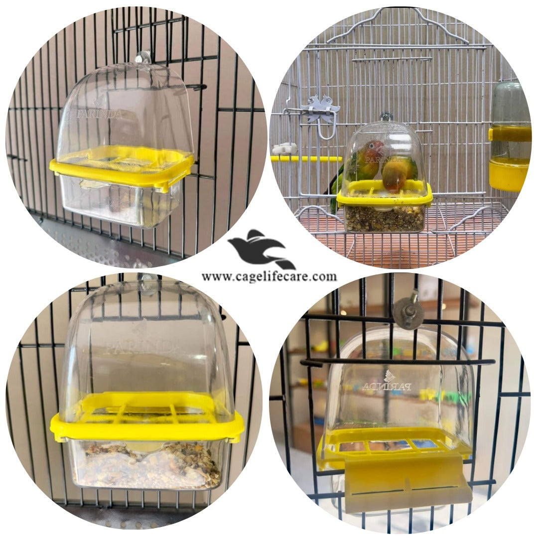 Crescent Feeder for Birds – Mess-Free Bird Feeder for Cages