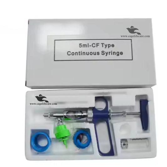 Automatic Veterinary Syringe Vaccine Gun 5ml STEEL – Adjustable Injector Imported