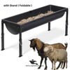 Curved Plastic Feeding Bucket Tray for Goats & Sheep