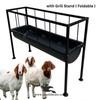 Curved Plastic Feeding Bucket Tray for Goats & Sheep