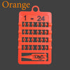 Numbers Plastic Cut Leg Rings for Finches & Java Birds (1-24)