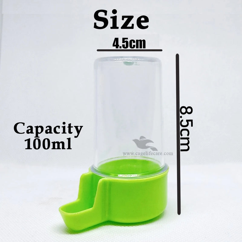 100ml Crystal Water Drinker for Small Birds
