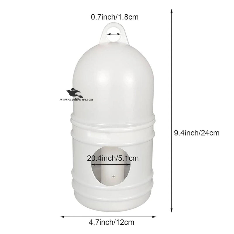 1200ml Plastic Pigeon Bird Water Drinker with Top Handle