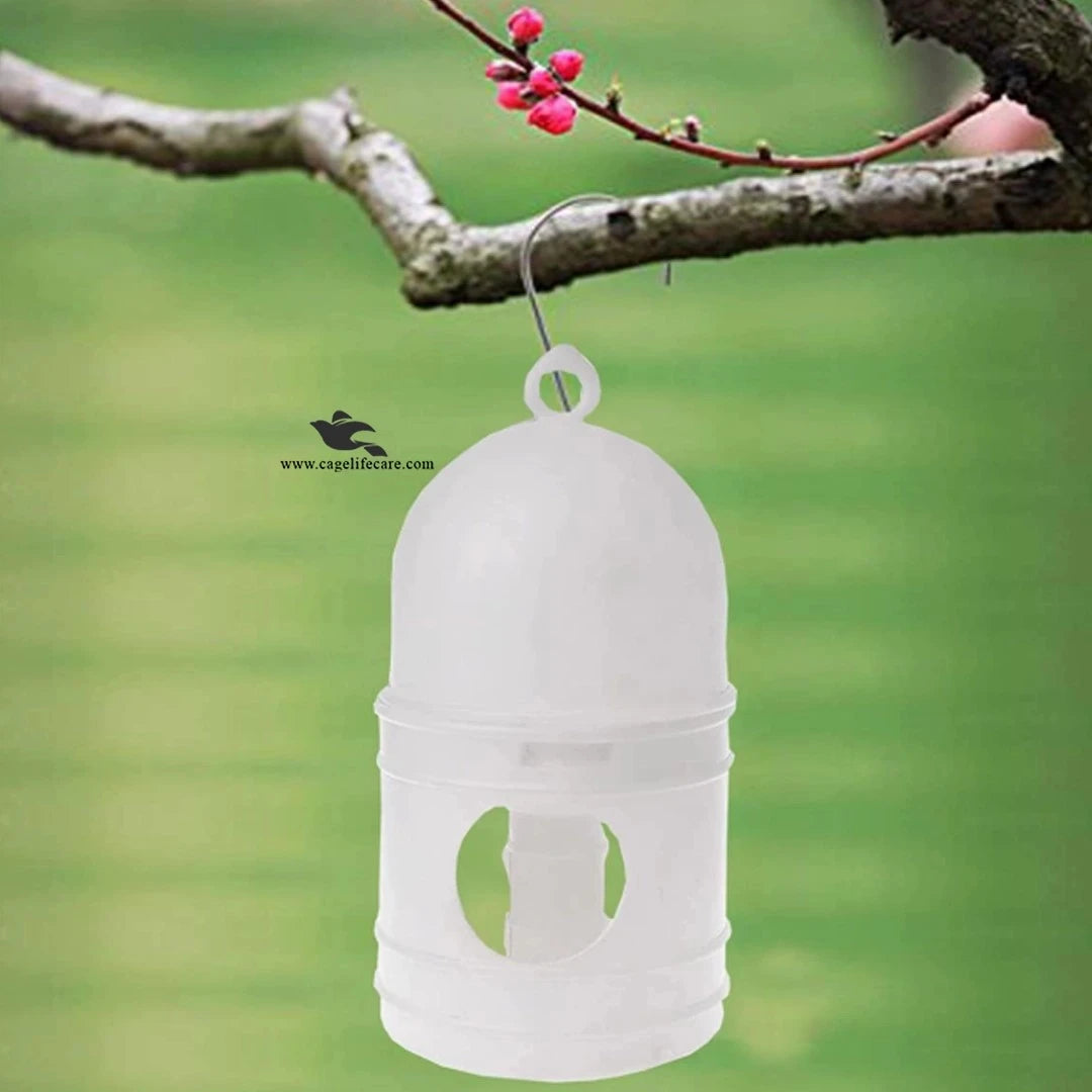 1200ml Plastic Pigeon Bird Water Drinker with Top Handle - hang on trees