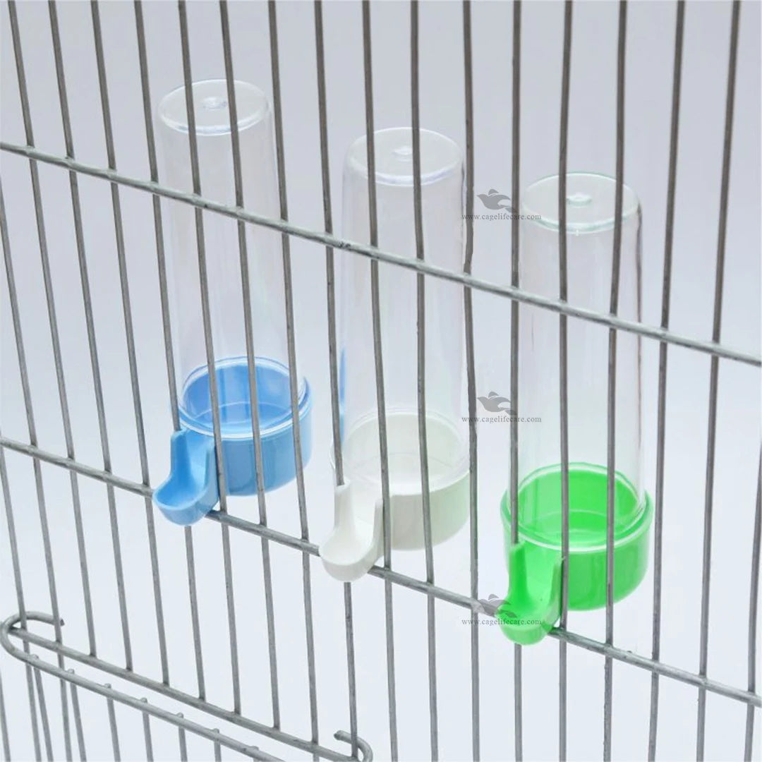 120ml Water Drinker For Small Birds after install in cage for all cage birds long shape drinker