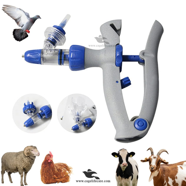 1ml Continuous Vaccine Injection Gun – Livestock & Poultry Syringe (FJ ...