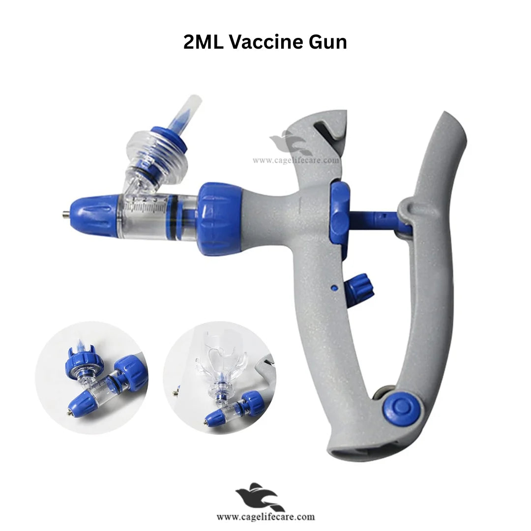 2ml Continuous Vaccine Injection Gun – Livestock & Poultry Syringe (FJ)