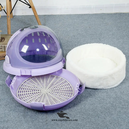 3-in-1 Pet Cat, Litter Box & Travel Jetbox – Portable Cat Space Capsule | Enclosed & Breathable