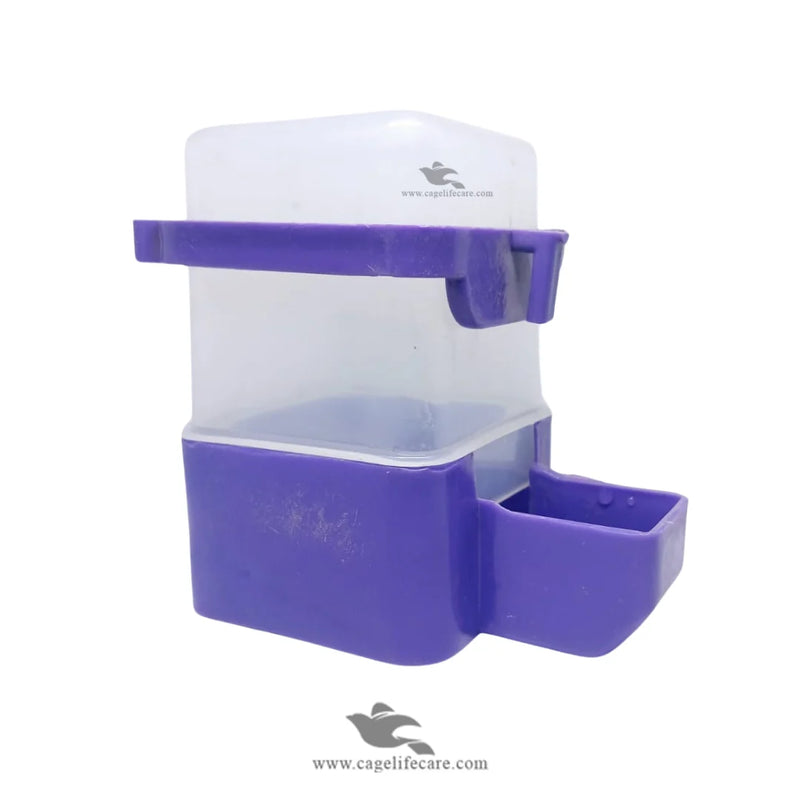 300ml Square Water & Seeds Feeder for Birds