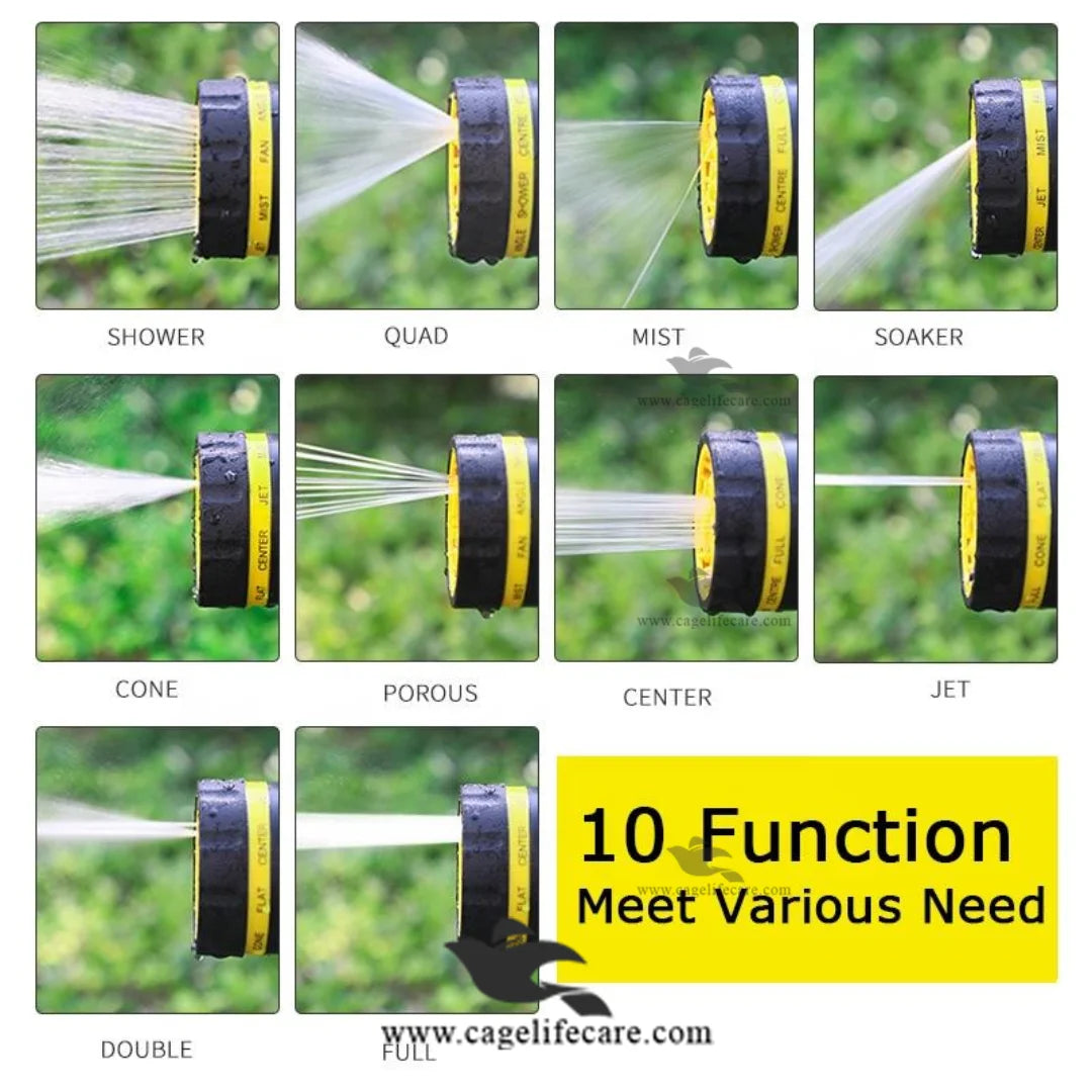 Garden Water Pipe Reel with 10 Spray Modes