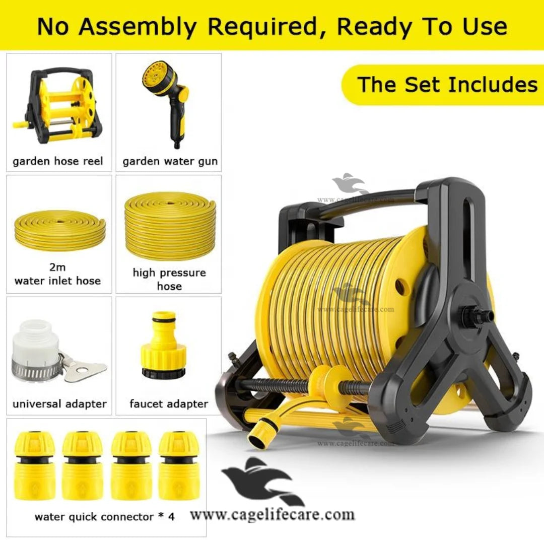 Multi Function Spray Gun Hose Reel for Animal Bathing