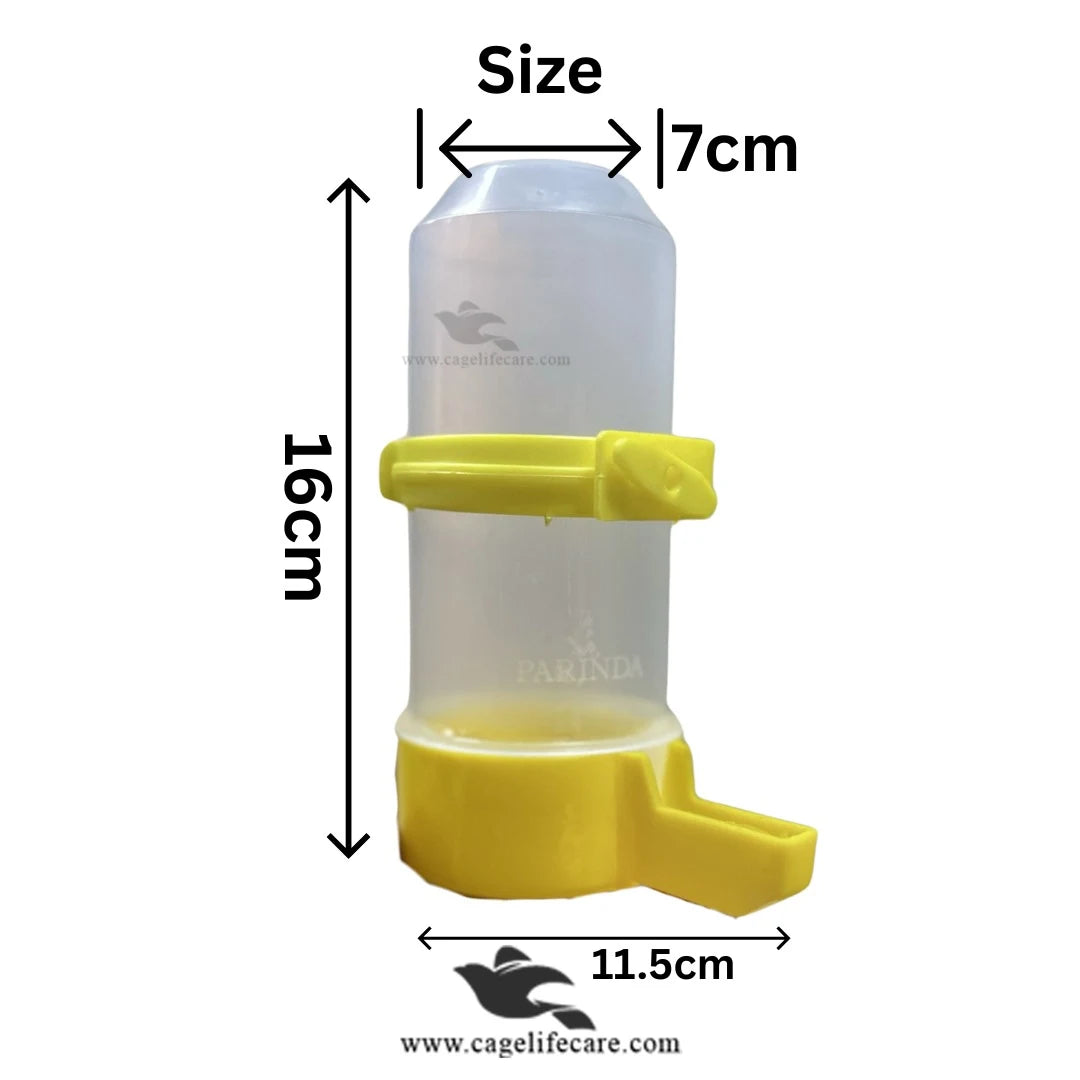 350ML Bird Drinker – Water Dispenser for All Bird Types - Bottle Diamention