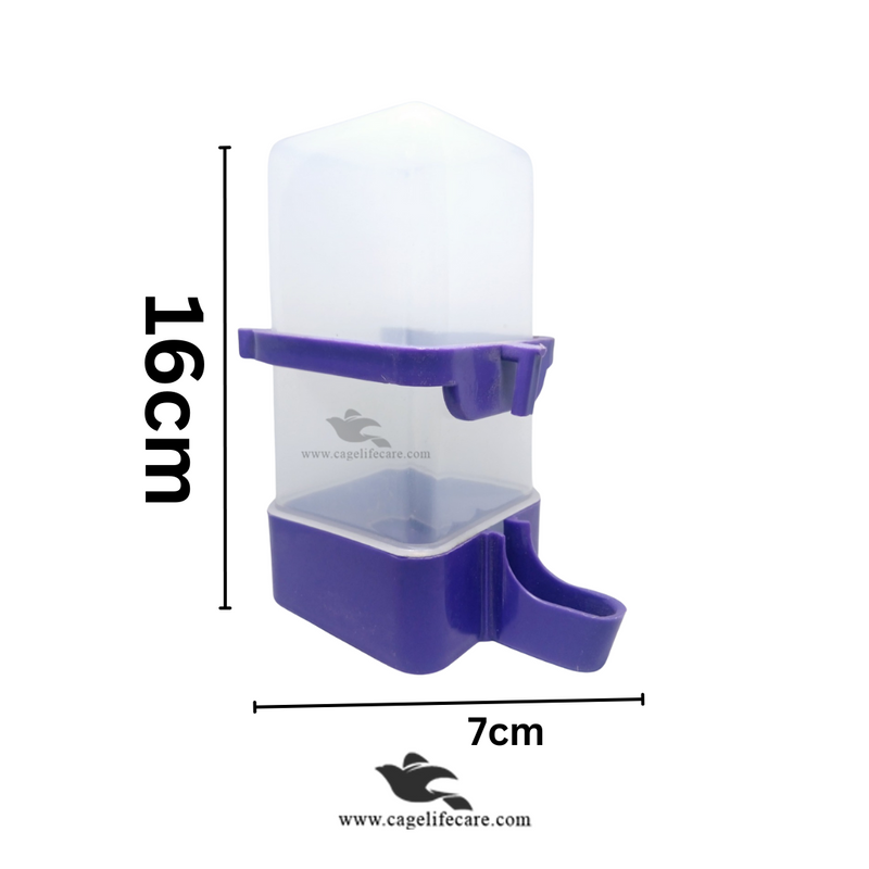 480ml Square Water Drinker for Birds Pigeons & Poultry