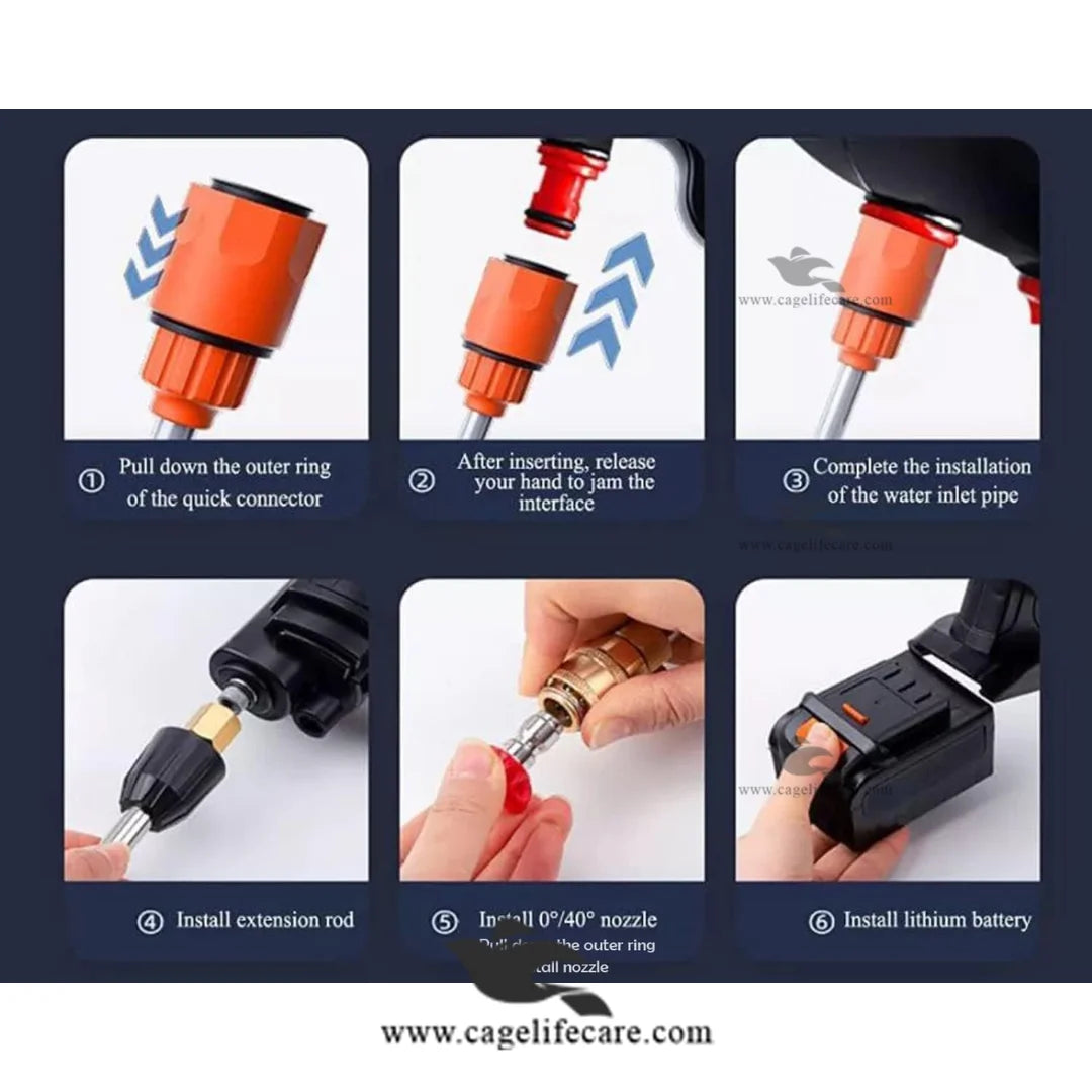 Cage Life Care Battery Spray Gun Kit