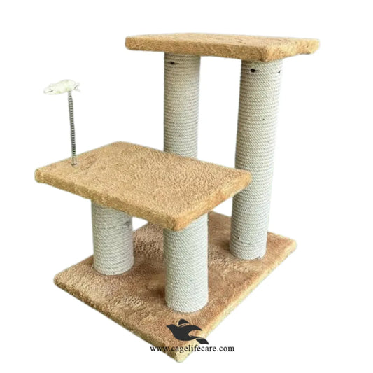 Cage Life Care 4 pole cat scratcher with lounging platforms