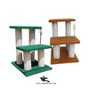 4 Pole Cat Scratcher with Play Spring Toy & 2 Steps Sits – 46cm Height