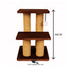 4 Pole Cat Scratcher with Play Spring Toy & 2 Steps Sits – 46cm Height