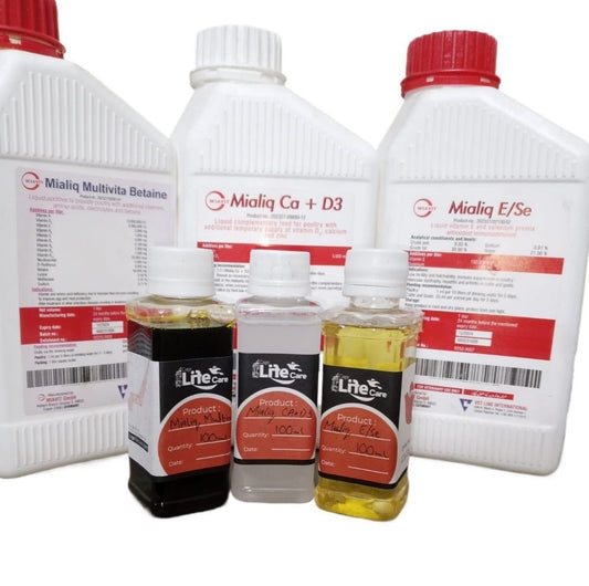 Mialiq 3-Piece Set (Multivitamin + E Selenium + Calcium CA D3)