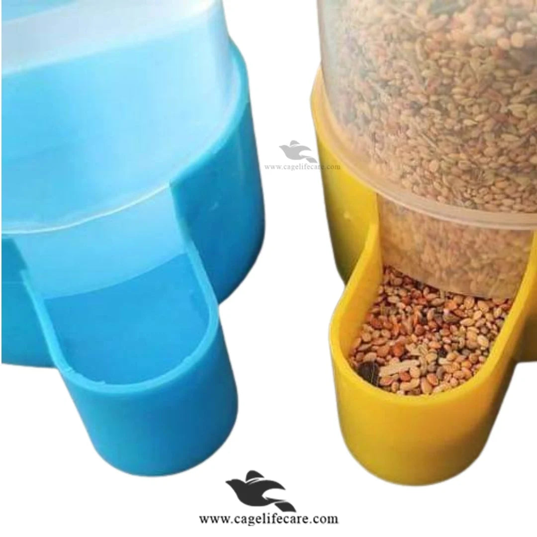 500ml Feeder & Drinker For All Birds Seeds and water